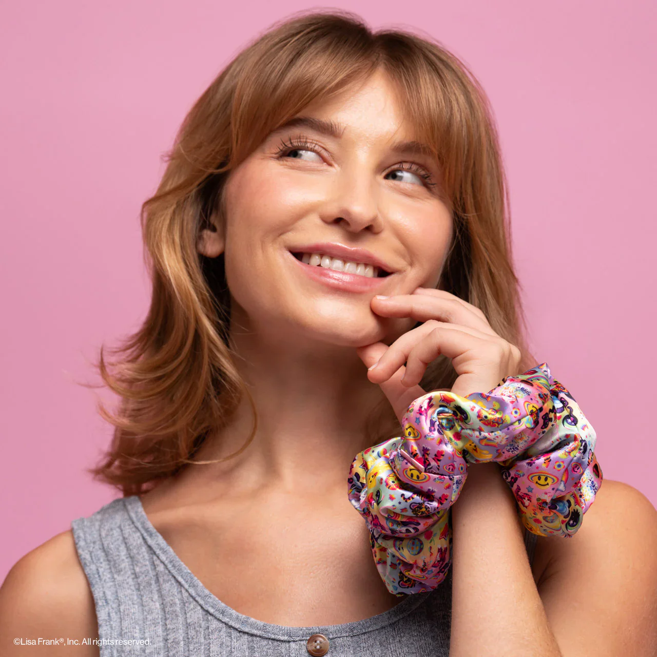 Lisa Frank x Kitsch Pillow Scrunchies® in Satin in The Fantastic World of Lisa Frank - Image 5