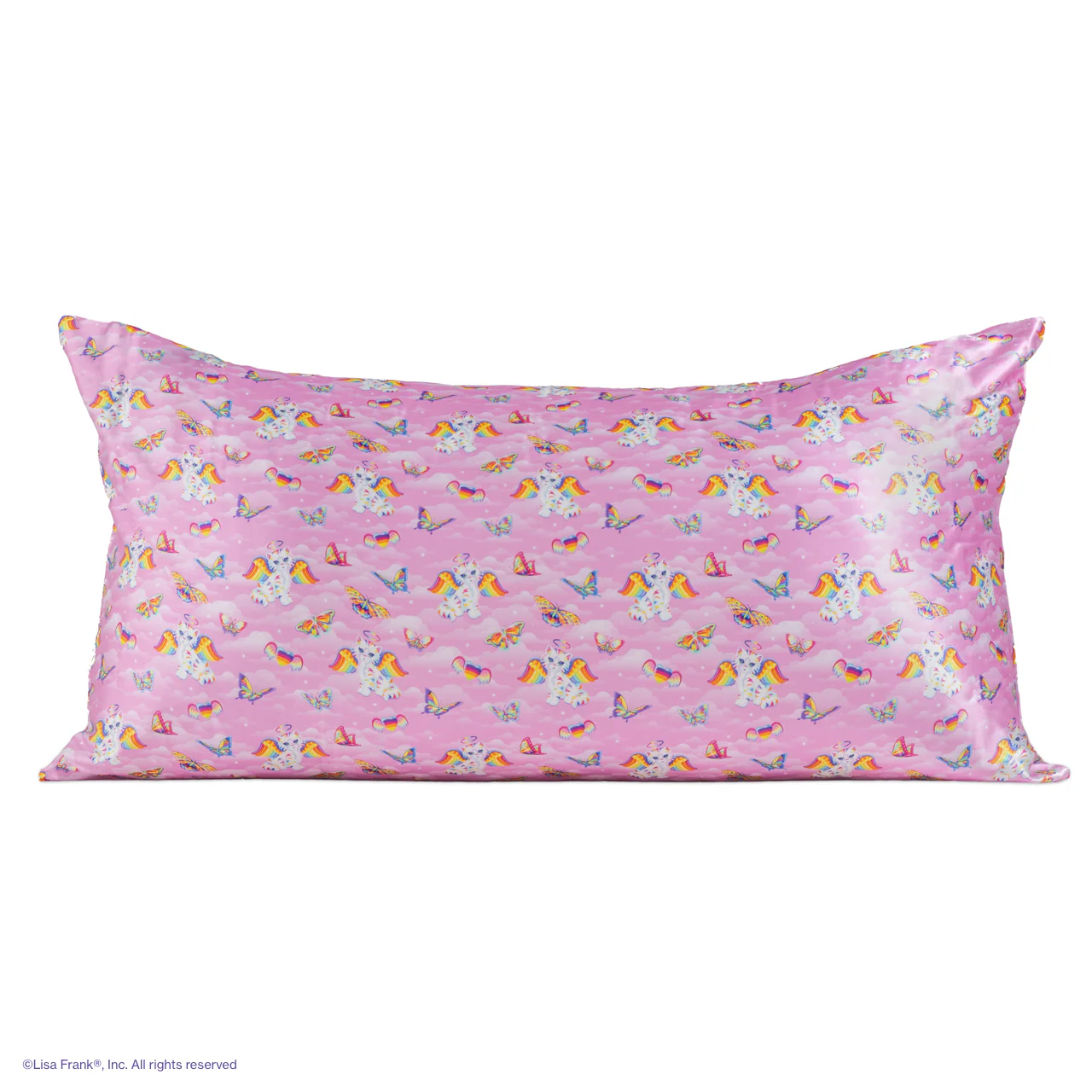 Lisa Frank x Kitsch Satin Pillowcase in Angel Kitty™ - King - Image 4