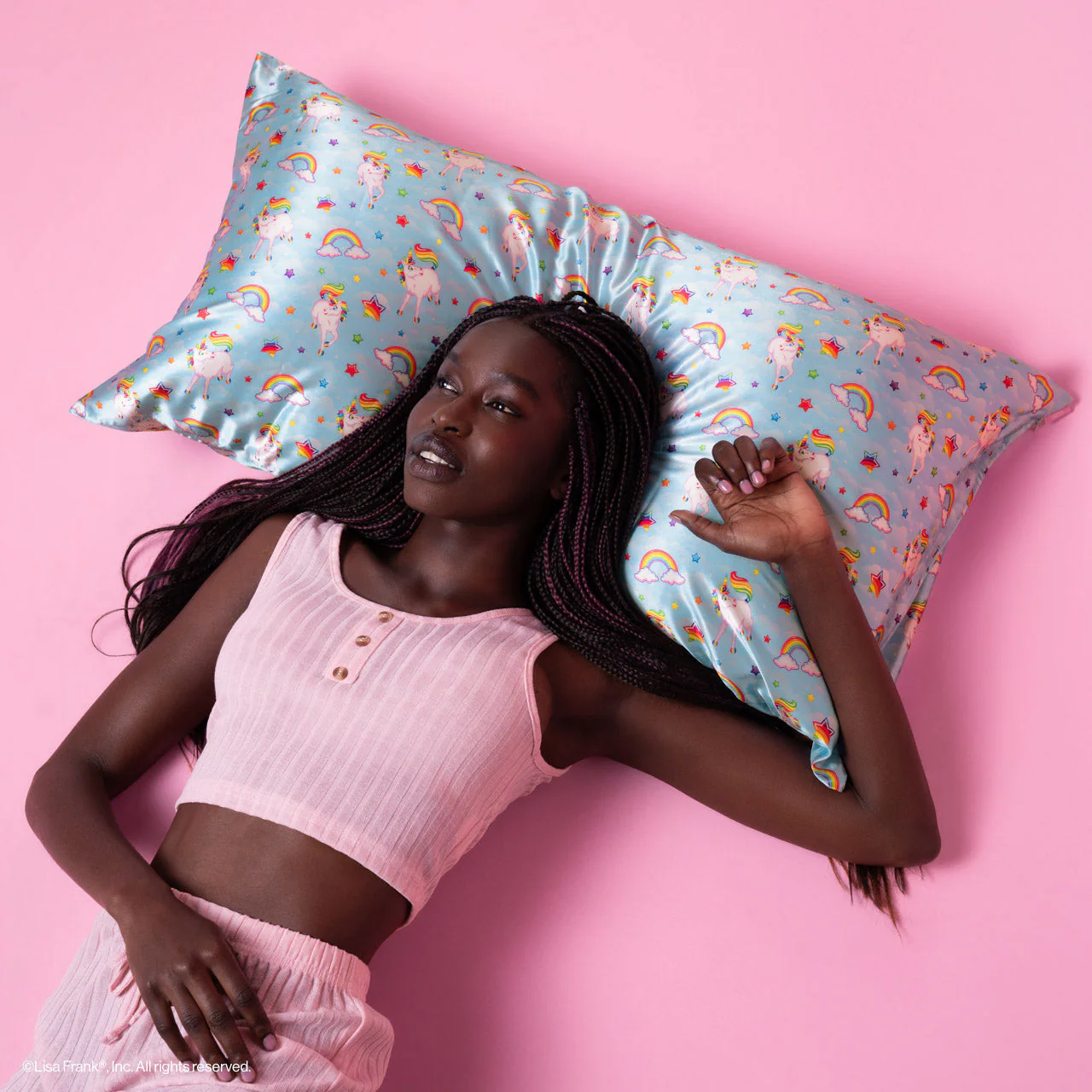 Lisa Frank x Kitsch Satin Pillowcase in Markie™ - King - Image 3