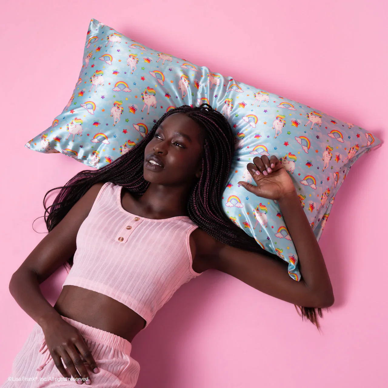 Lisa Frank x Kitsch Satin Pillowcase in Markie™ - King - Image 7